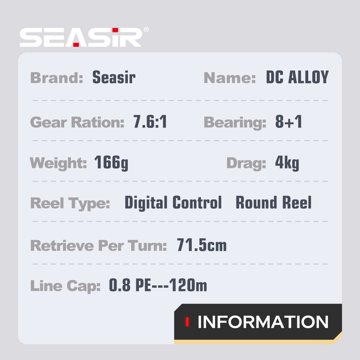 SEASIR DC Alloy ALL-metal Roun - Surf Reel review and price